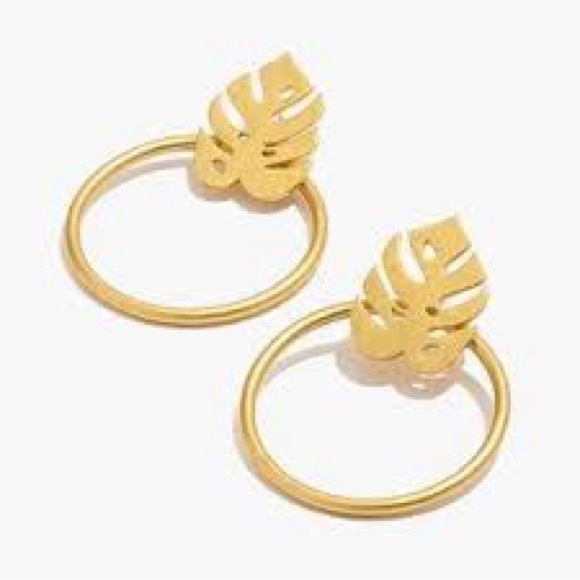 Madewell Monstera Hoop Earrings - Picture 3 of 3